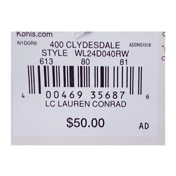 LC Lauren Conrad Womens High Rise Distressed Ankle Skinny Jeans Sz 14 New - Picture 7 of 8